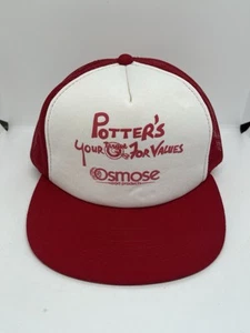 Ace Potter’s Osmose Graphic K-Products Snapback Cap Trucker Hat Vtg - Picture 1 of 7