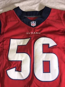 Houston Texans Nike On Field Brian Cushing #56 Red Jersey Men’s 40 Clean VG MO43 - Picture 1 of 16