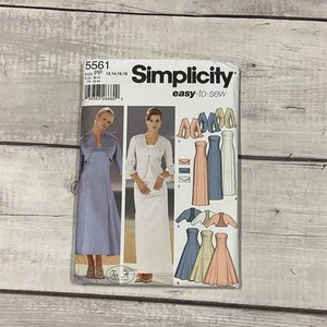 Simplicity 5561 Sewing Pattern Dress Jacket Evening Wedding Wear Miss Size 12-18 - Picture 1 of 4