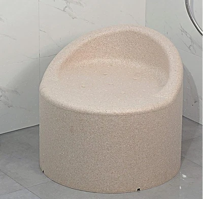 Bathroom Chair Stool,EPP Non-Slip Bath Sofa Elderly Bath Tub Shower Beige - Image 1 of 4