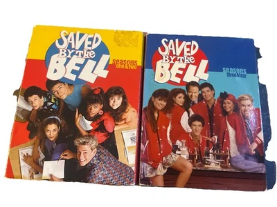 Saved by the Bell Season 1 & 2, 3 & 4 DVD Box Set Lot Retro 1990s Comedy Series Foto 1 de 4