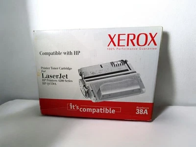New Genuine XEROX 38A Q1338A Black Toner Cartridge For LaserJet 4200 Series  - image 1 of 3