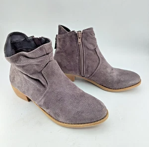 Not Rated Suede Ankle Boots Women’s Size 6 – Gray Speckled Western Booties - Picture 1 of 9