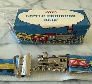 Avon Vintage Little Engineer Belt With Box Train 80's 1983 - Picture 1 of 7