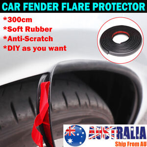 Universal Rubber Fender Wheel Arches Extension Flare Door Trim Seal Protector