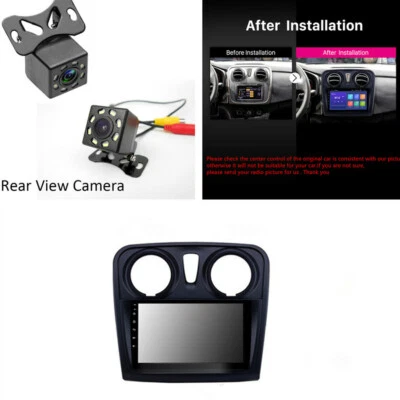 9" Android 10.0 Radio Stereo GPS BT FM +Camera For 2012-17 Renault Dacia Sandero - Изображение 1 из 4