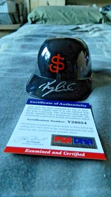 Kyle Crick Signed San Jose Giants Souvenir Mini Helmet San Francisco Giants PSA - Image 1 of 4
