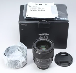 FUJI XF50MM F/1.0 R WR FUJINON IN BOX W HOOD CAPS MANUAL TESTED FAST PRIME - Picture 1 of 9