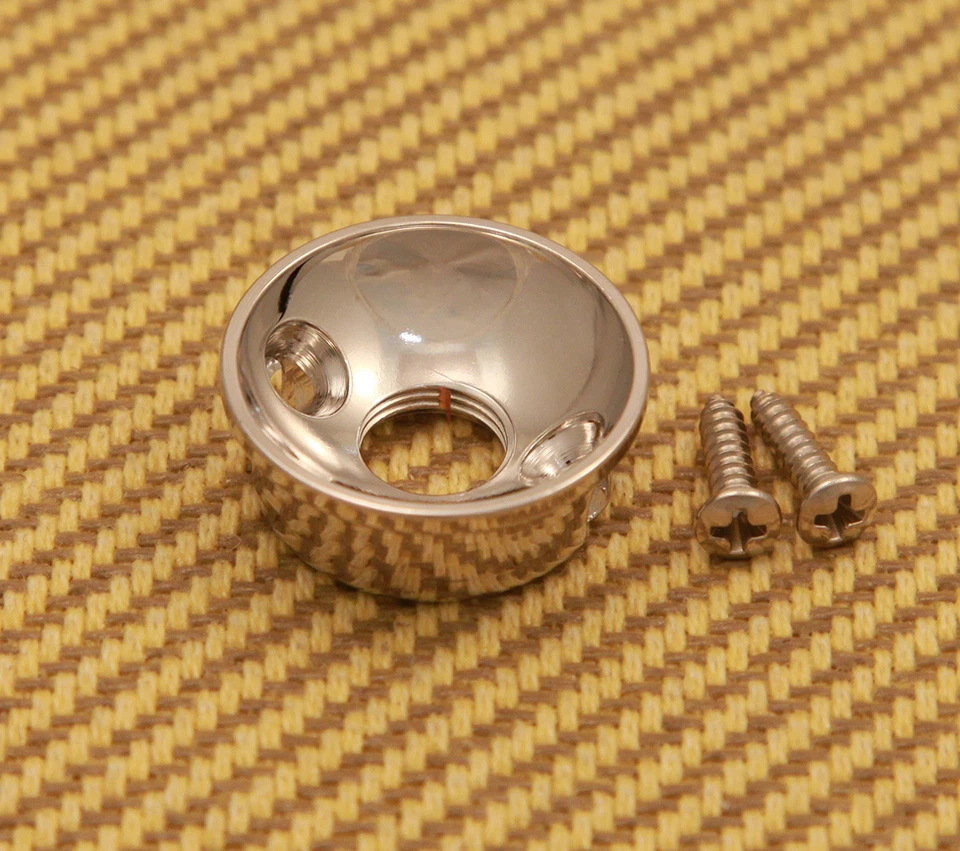 AP-5270-001 Electrosocket Retrofit Placa Redonda de Níquel Jack Para Fender Tele - Imagem 1 de 1