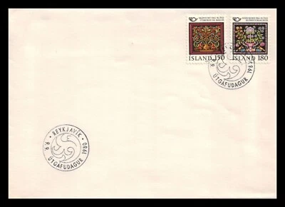 Iceland 1980 FDC, Norden V. Old Applied 19th Century Art. Lot # 5. - Image 1 of 2