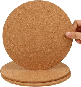 3 Pcs Thick Cork Drink Coasters, for Home Bar Kitchen Restaurant Cafe Wedding... - Picture 1 of 7