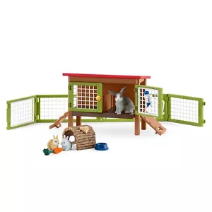 Schleich Farm World Rabbit Hutch Set Figure 42420_ - Picture 1 of 8
