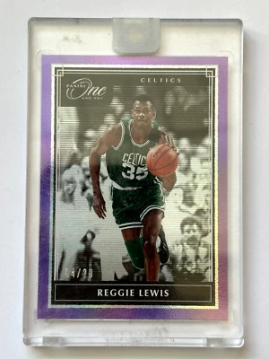2019-20 Panini One And One Reggie Lewis #161 Base Holo Purple 04/20 Encased - Image 1 of 2