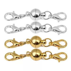 5Pcs Ball Magnetic Clasps Necklace Bracelet Extender Clasps Jewellery Findings - Picture 1 of 12