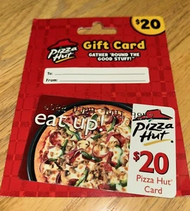 Vintage 2005 PIZZA HUT GIFT CARD with HANGER - (No Value) Collectible #2 - Picture 1 of 3