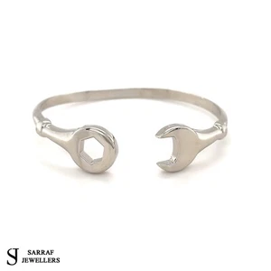 Brazalete tensor bebé bautizado de plata esterlina 925 7,48 gr - Imagen 1 de 9