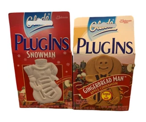 Vintage 1999 RARE Glade Plugins Snowman Gingerbread Man APPLE CINNAMON Christmas - Picture 1 of 4