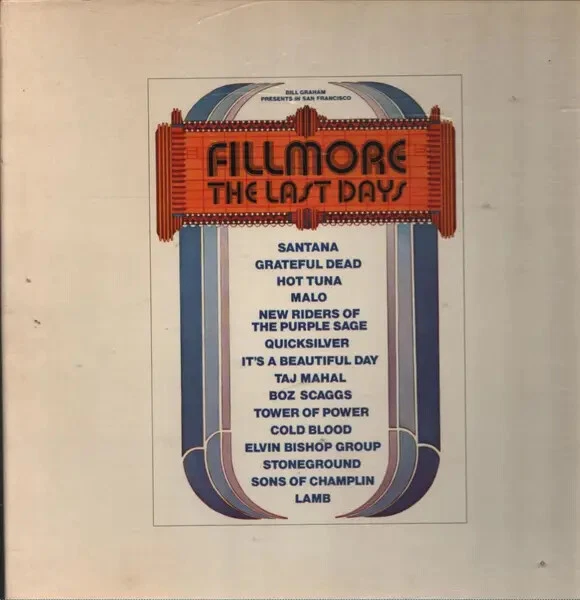 LP-BOX Santana, Grateful Dead, Lamb, Boz Scaggs a.o. Fillmore - The Last Days - Bild 1 von 1
