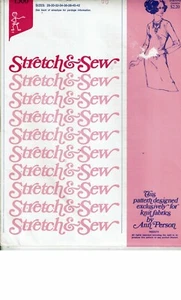 Stretch & Sew # 1500 Designer: Ann Person Basic Dress Pattern Bust Sz 28-42 UC - Picture 1 of 3