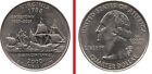 25 CENTS USA   VIRGINIA STATE 2000 SHIP 1/4 dollar commemorative coin