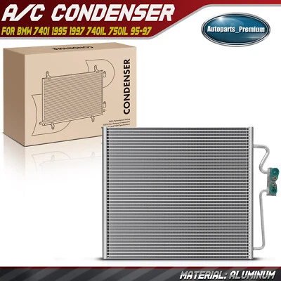 Condensador de aire acondicionado aire acondicionado para BMW 740i 1995 1997 740iL 750iL 1995-1997 Foto 1 de 4