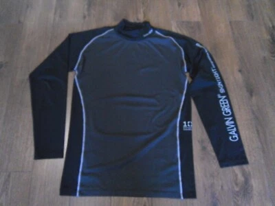 GALVIN GREEN SKINTIGHT COMPRESSION BLACK / GREY GOLF BASE LAYER TOP - SIZE L - Image 1 of 4
