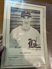 Genuine Super Rare 1946-49 W603 Sports Exchange Series Warren Spahn Rookie Card