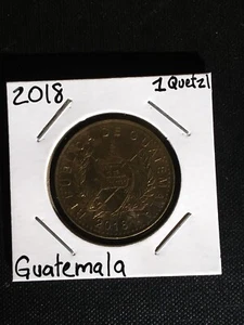 2018 Guatemalain 1 Quetzal Coin - Picture 1 of 4
