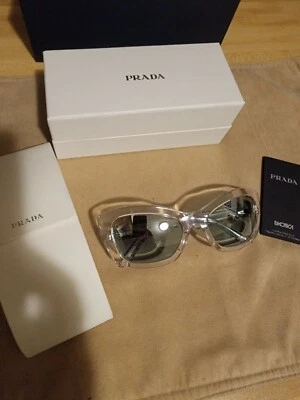 Prada PR 19MS全新透明/蓝色女式太阳眼镜 — 第 1/4 张图片