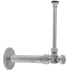 Jaclo 616-8-72 Quarter Turn Angle Pattern 1/2" Ips X 3/8" O.D. Toilet Supply Kit - Picture 1 of 4