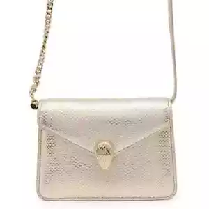 BVLGARI Serpenti Forever Micro Shoulder Pochette Karung leather Champagne Gold - Picture 1 of 13