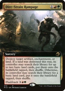 Dire-Strain Rampage EXTENDED - 370 - Rare - Innistrad: Midnight Hunt MID MTG - Picture 1 of 1