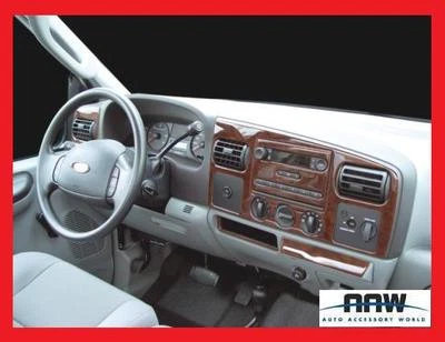 INTERIOR WOOD DASH TRIM KIT FITS FORD F-250 F-350 F250 F350 XLT 2005 2006 2007 - Image 1 of 4