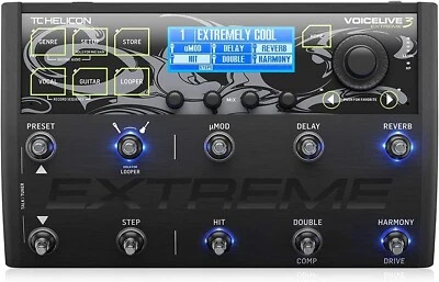 TC Helicon VoiceLive 3 Extreme Vocal and Guitar Effects Processor Pedal JP NEW - Image 1 of 4