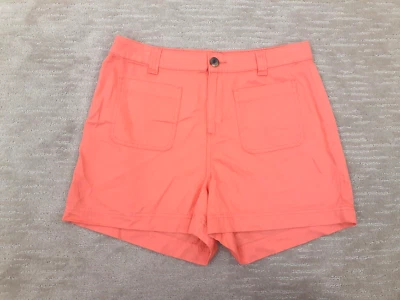 Style & Co Women's 12 Vibrant Orange Cotton Viscose Shorts Pockets 3.5" Inseam - Image 1 of 4