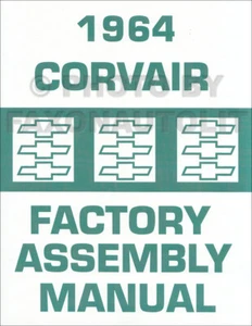 Manual De Ensamblaje De Fábrica Explorado 1964 Corvair Y Monza Chevy Chevrolet - Imagen 1 de 2