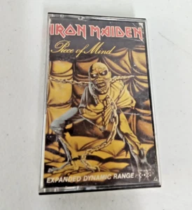 Iron Maiden Piece of Mind 1983 Cassette Expanded Dynamic Range w/ Insert TESTED - Picture 1 of 4