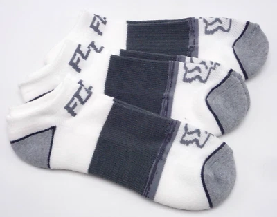 Fox Racing Tech No Show Socks 3 Pack Adult Men's S/M White - Image 1 of 4