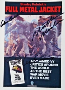 MOVIE POSTER SIGNED FULL METAL JACKET 8 X 10 COLOUR - Picture 1 of 7
