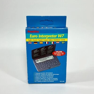 Franklin Euro Interpreter W7 TRE-400 Language Translator - Image 1 of 4