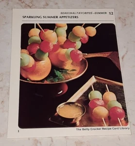 The Betty Crocker Recipe Card Library REPLACEMENT CARDS Seasonal Favorites 1971 - Imagen 1 de 12