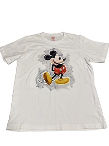 T-shirt grafica Disney X UT Uniqlo Topolino bianca taglia media - Foto 1 di 4