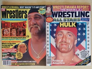 Menge 2 Wrestling Magazin TV Wrestler All Stars Hulk Hogan Sting Ric Flair - Bild 1 von 7