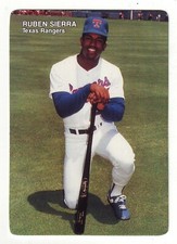 1989 Mother's Cookies Texas Rangers RUBEN SIERRA #7
