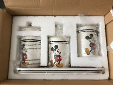 Disney DIRECT Mickey Mouse  Lotion Dispenser Toothbrush Holder & Tray 3pc Set