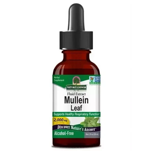 Nature's Answer Mullein Leaf 30ml Support Healthy Respiratory Functions