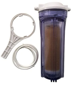 10" Reverse Osmosis RO DI Chamber including Housing, Resin Holder, Resin, Tubing - Picture 1 of 4