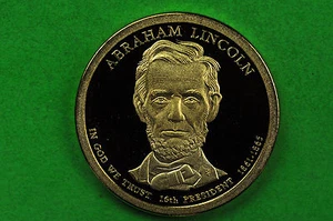 2010-S GEM Proof( Abraham Lincoln)Deep Cameo US Presidential One Dollar Coin - Picture 1 of 1