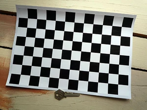 Chequered Race Flag Car STICKER Sheet Checkered Check A4 12" x 8" Exterior Vinyl - Picture 1 of 1