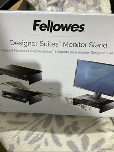 Fellowes Adjustable Monitor Riser with Storage Tray 16 x 9 3/8 x 6 Black Pearl - Picture 1 of 1